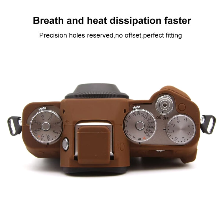 For FUJIFILM X-T5 Soft Silicone Protective Case(Coffee) - Protective Case by buy2fix | Online Shopping UK | buy2fix