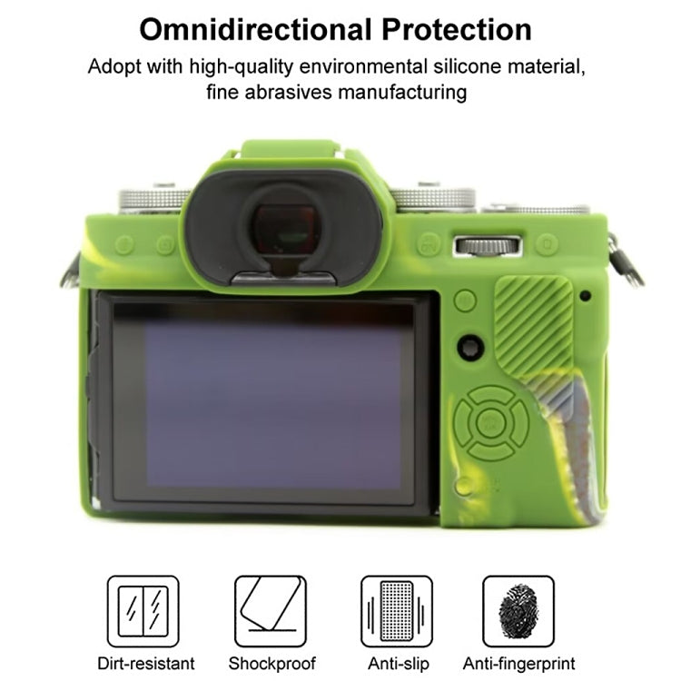 For FUJIFILM X-T5 Soft Silicone Protective Case(Camouflage) - Protective Case by buy2fix | Online Shopping UK | buy2fix