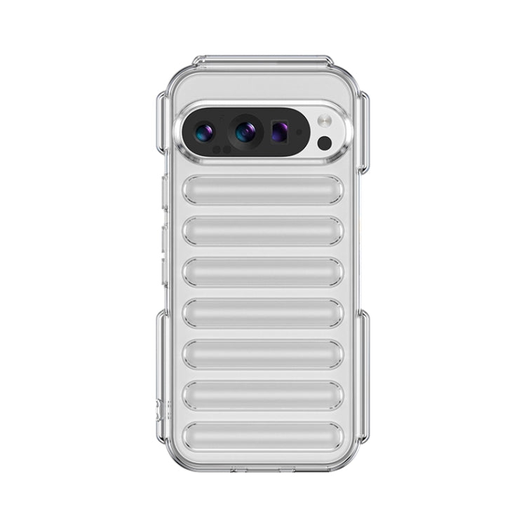 For Google Pixel 9 Pro Capsule Series Candy Color TPU Phone Case(Transparent) by buy2fix