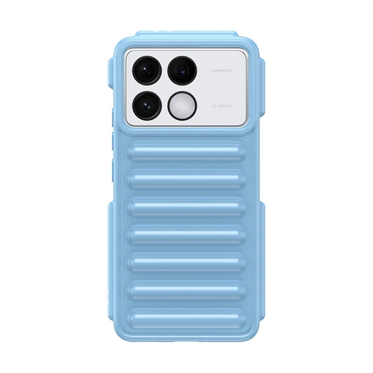 For Redmi K70 Capsule Series Candy Color TPU Phone Case(Blue) - Xiaomi Cases by buy2fix | Online Shopping UK | buy2fix