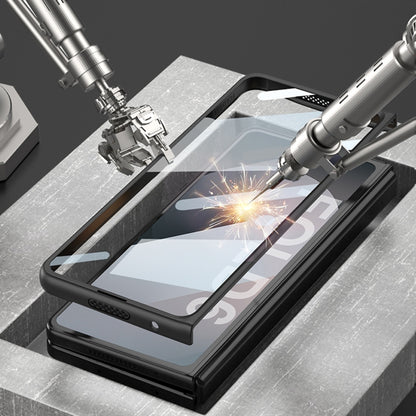 For Samsung Galaxy Z Fold6 GKK Integrated Blade Ultra-thin Full Coverage Phone Case with Pen Slot, Not Included Pen(Black) by GKK