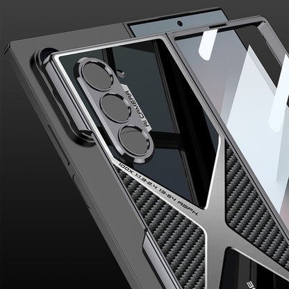 For Samsung Galaxy Z Fold6 GKK Integrated Leather Electroplating Supersonic Speed Shockproof Phone Case(Titanium Gray) by GKK