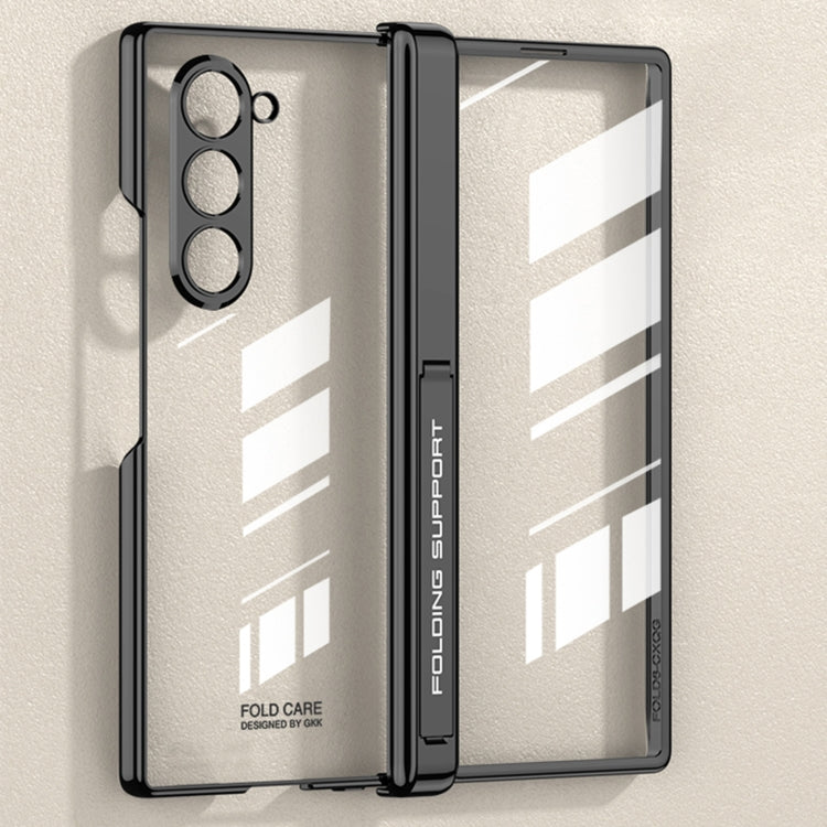 For Samsung Galaxy Z Fold6 GKK Integrated Magnetic Fold Electroplating Phantom Phone Case(Black) by GKK