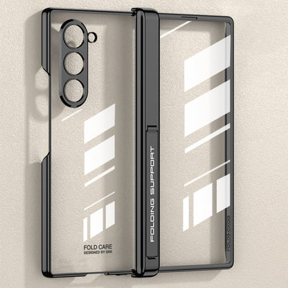 For Samsung Galaxy Z Fold6 GKK Integrated Magnetic Fold Electroplating Phantom Phone Case(Black) by GKK