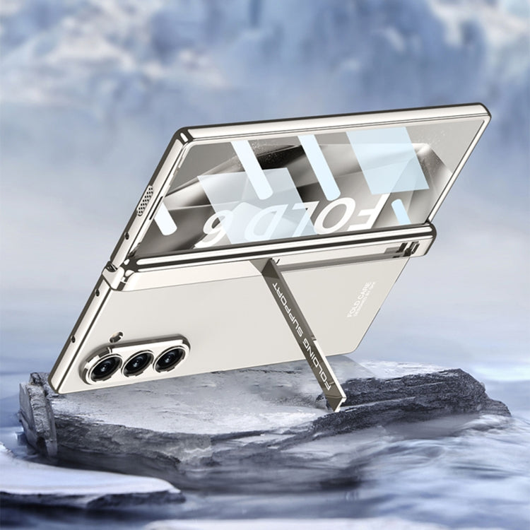 For Samsung Galaxy Z Fold6 GKK Integrated Magnetic Fold Electroplating Phantom Phone Case(Mountain Gray) by GKK