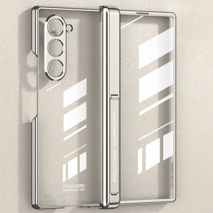 For Samsung Galaxy Z Fold6 GKK Integrated Magnetic Fold Electroplating Phantom Phone Case(Titanium Gray) by GKK