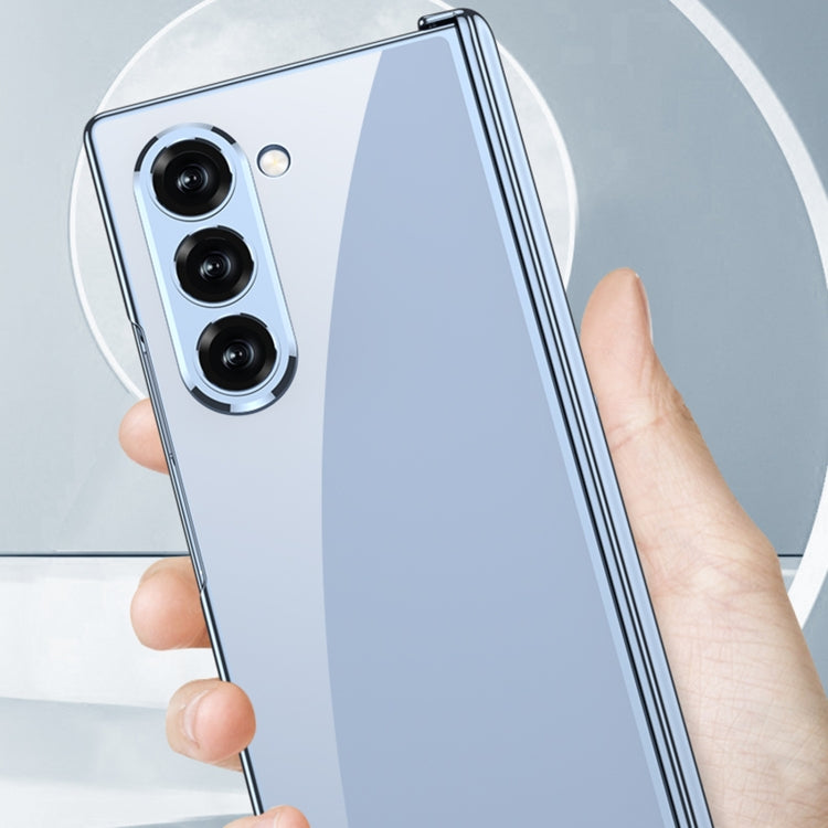 For Samsung Galaxy Z Fold6 GKK Integrated Magnetic Fold Electroplating Phantom Phone Case(Titanium Gray) by GKK