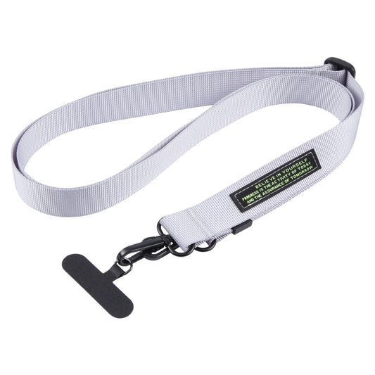 A1 Nylon Webbing Anti-lost Mobile Phone Long Lanyard(Grey) - Lanyards & Wrist Straps by buy2fix | Online Shopping UK | buy2fix