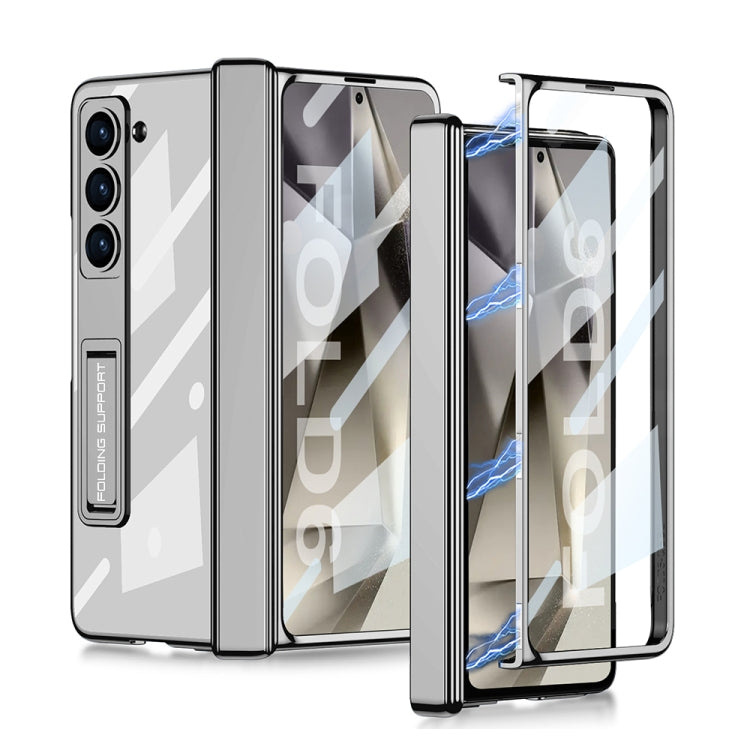 For Samsung Galaxy Z Fold6 GKK Integrated Magnetic Fold Hinge Phantom Phone Case(Mountain Gray) by GKK