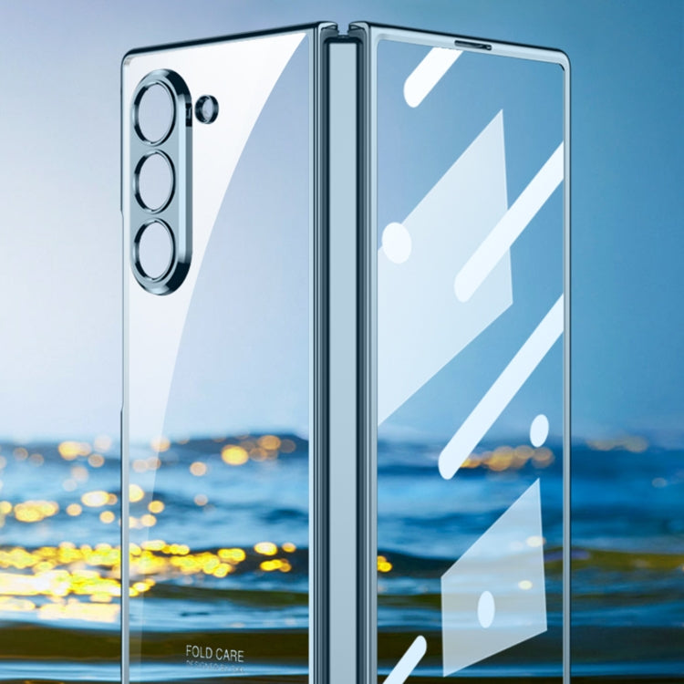 For Samsung Galaxy Z Fold6 GKK Integrated Electroplating Phantom Full Coverage Phone Case(Transparent) by GKK