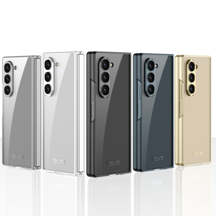 For Samsung Galaxy Z Fold6 GKK Integrated Electroplating Phantom Full Coverage Phone Case(Gold) by GKK