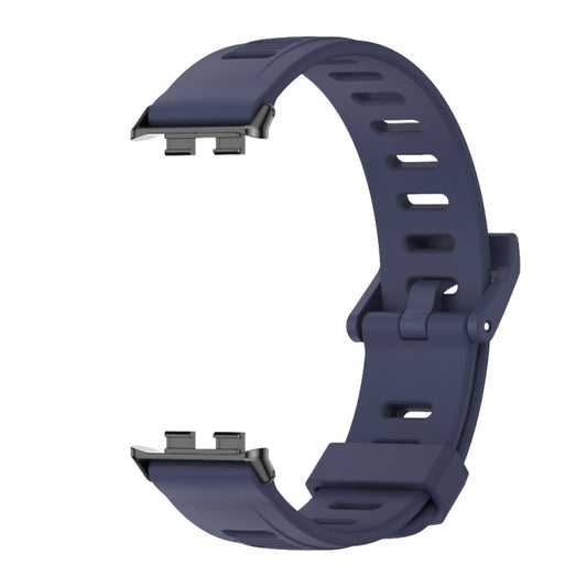 For Honor Band 10 / 9 MIJOBS Flat Hole Breathable TPU Watch Band(Midnight Blue Black) - Watch Bands by MIJOBS | Online Shopping UK | buy2fix