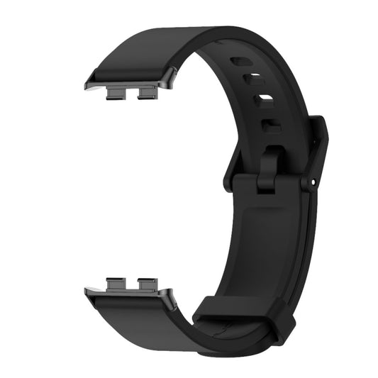 For Honor Band 10 / 9 MIJOBS Solid Color Silicone Watch Band(Black) - Watch Bands by MIJOBS | Online Shopping UK | buy2fix