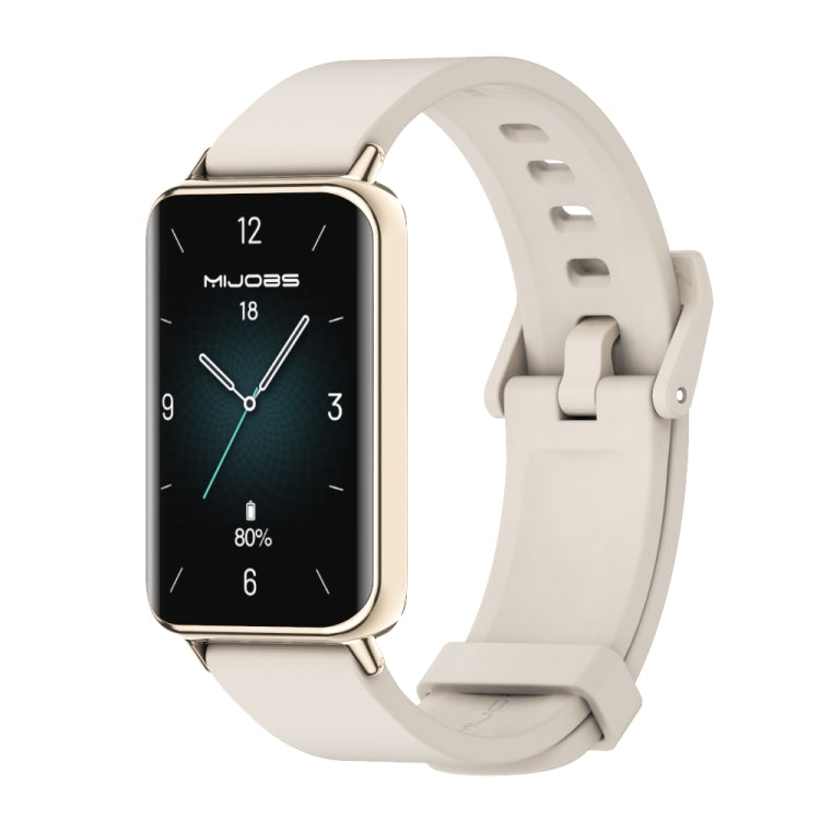 For Honor Band 10 / 9 MIJOBS Solid Color Silicone Watch Band(Gray Light Gold) by MIJOBS