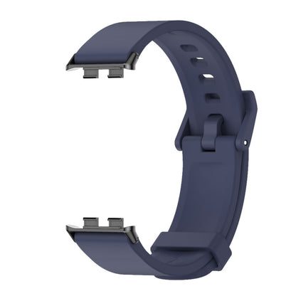 For Honor Band 10 / 9 MIJOBS Solid Color Silicone Watch Band(Midnight Blue Black) - Watch Bands by MIJOBS | Online Shopping UK | buy2fix