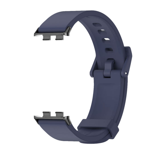 For Honor Band 10 / 9 MIJOBS Solid Color Silicone Watch Band(Midnight Blue Black) - Watch Bands by MIJOBS | Online Shopping UK | buy2fix