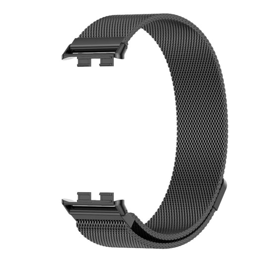 For Honor Band 10 / 9 MIJOBS Milan Magnetic Stainless Steel Watch Band(Black) - Watch Bands by MIJOBS | Online Shopping UK | buy2fix