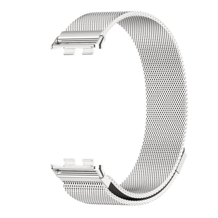 For Honor Band 10 / 9 MIJOBS Milan Magnetic Stainless Steel Watch Band(Silver) - Watch Bands by MIJOBS | Online Shopping UK | buy2fix