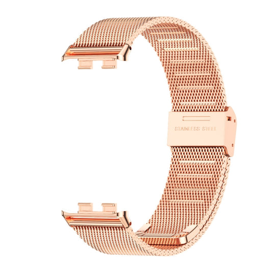 For Honor Band 10 / 9 MIJOBS Milan Buckle Stainless Steel Watch Band(Rose Gold) - Watch Bands by MIJOBS | Online Shopping UK | buy2fix