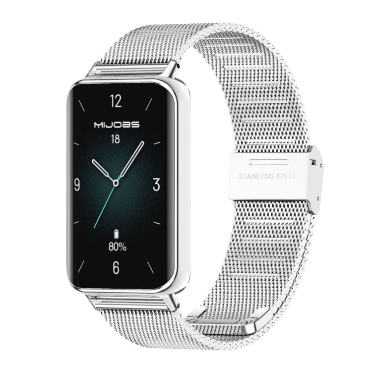 For Honor Band 10 / 9 MIJOBS Milan Buckle Stainless Steel Watch Band(Silver) - Watch Bands by MIJOBS | Online Shopping UK | buy2fix
