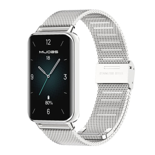 For Honor Band 10 / 9 MIJOBS Milan Buckle Stainless Steel Watch Band(Silver) - Watch Bands by MIJOBS | Online Shopping UK | buy2fix