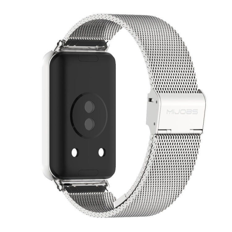 For Honor Band 10 / 9 MIJOBS Milan Buckle Stainless Steel Watch Band(Silver) - Watch Bands by MIJOBS | Online Shopping UK | buy2fix