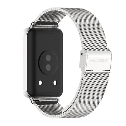 For Honor Band 10 / 9 MIJOBS Milan Buckle Stainless Steel Watch Band(Silver) - Watch Bands by MIJOBS | Online Shopping UK | buy2fix