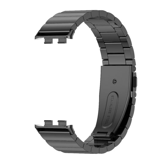 For Honor Band 10 / 9 MIJOBS Bamboo Stainless Steel Watch Band(Black) - Watch Bands by MIJOBS | Online Shopping UK | buy2fix