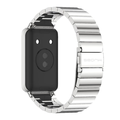 For Honor Band 10 / 9 MIJOBS Bamboo Stainless Steel Watch Band(Silver) - Watch Bands by MIJOBS | Online Shopping UK | buy2fix