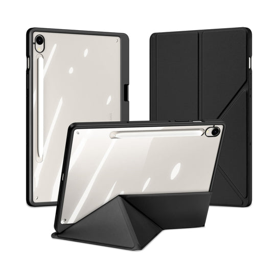 For Samsung Galaxy Tab S10 Lite / S10 FE DUX DUCIS Magi Series Smart Leather Tablet Case(Black)
