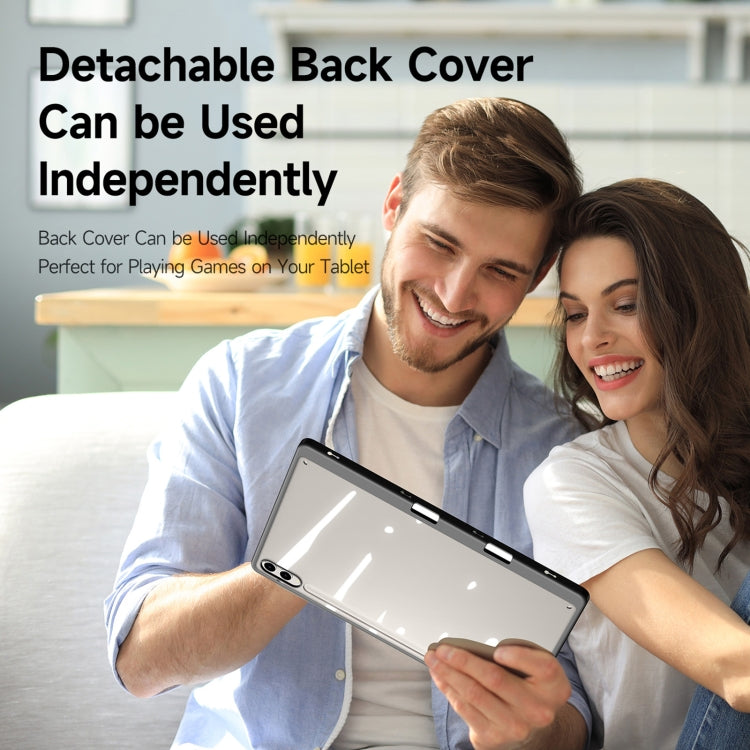 For Samsung Galaxy Tab S10+ DUX DUCIS Magi Series Smart Leather Tablet Case(Grey) - Tab S10+ Cases by DUX DUCIS | Online Shopping UK | buy2fix