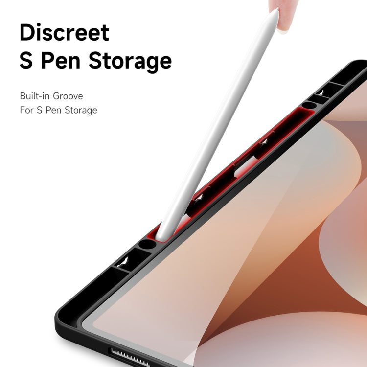 For Samsung Galaxy Tab S10 Ultra DUX DUCIS Magi Series Smart Leather Tablet Case(Black) by DUX DUCIS