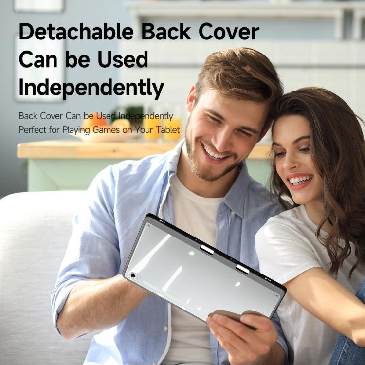 For Samsung Galaxy Tab S10 FE+ DUX DUCIS Magi Series Smart Leather Tablet Case(Grey) - Galaxy Tab S10 FE+ by DUX DUCIS | Online Shopping UK | buy2fix