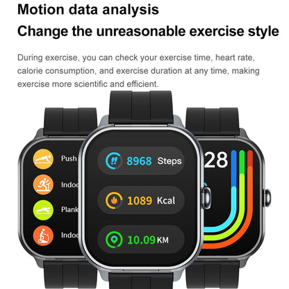 D8 Pro 2.01 inch 2 in 1 Bluetooth Earphone Steel Strap Smart Watch, Support NFC with Cover(Black) by buy2fix