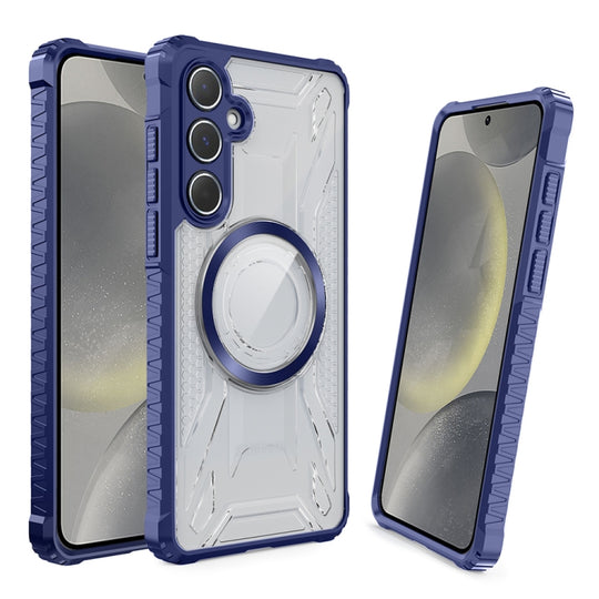 For Samsung Galaxy S24+ 5G CD Texture Magsafe Phone Case(Sapphire)