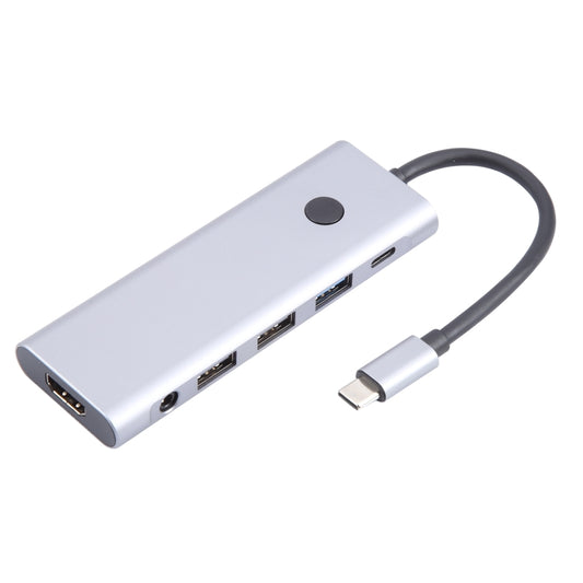 BYL-2410 9 in 1 Type-C to USB Multi-function Docking Station by buy2fix