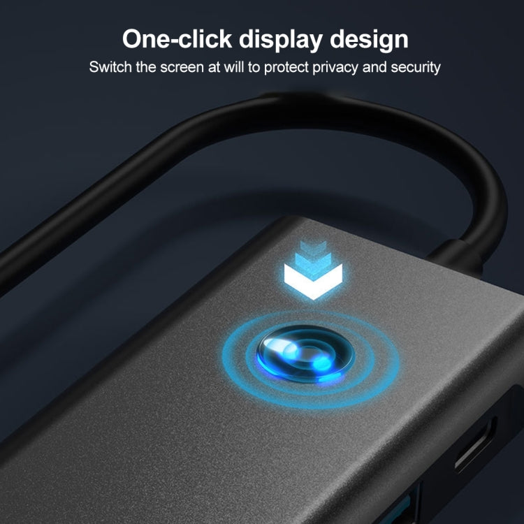 BYL-2410 9 in 1 Type-C to USB Multi-function Docking Station by buy2fix