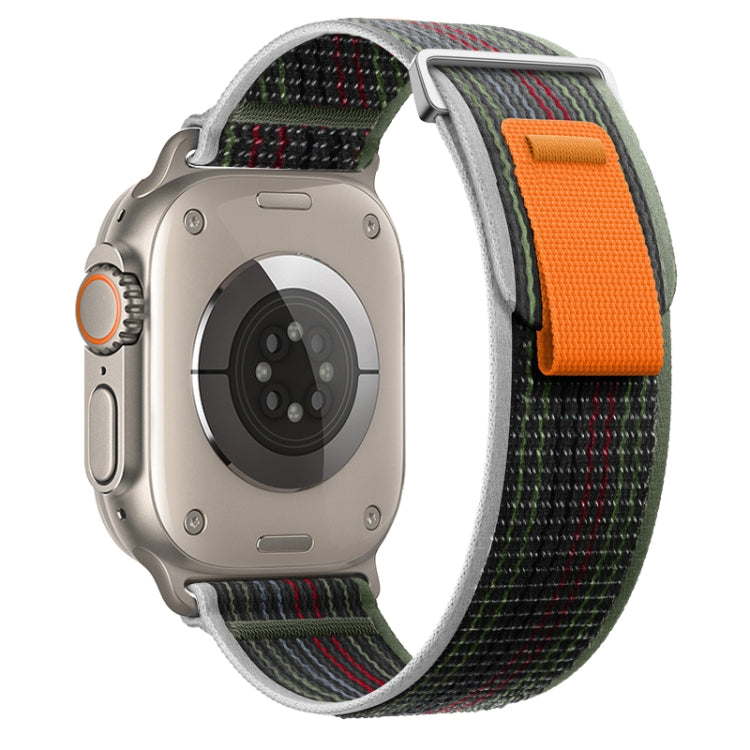 For Apple Watch Ultra 2 49mm Dual-Section Loop Nylon Watch Band(Midnight Color) by buy2fix