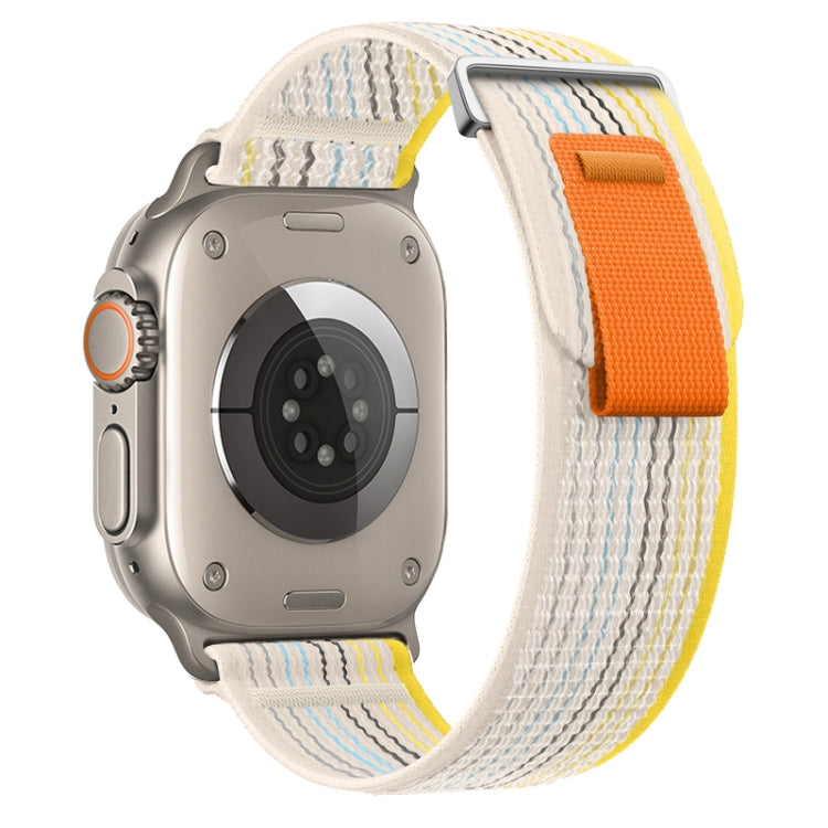 For Apple Watch Ultra 49mm Dual-Section Loop Nylon Watch Band(Colorful Starlight) by buy2fix