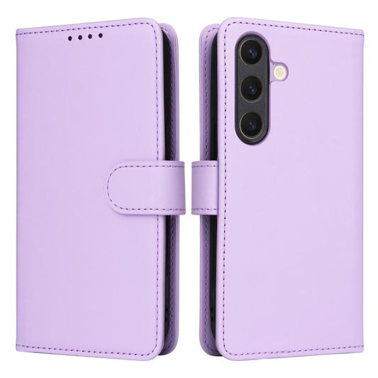 For Samsung Galaxy S25 5G BETOPNICE BN-005 2 in 1 Detachable Imitate Genuine Leather Phone Case(Light Purple) - Galaxy S25 5G Cases by BETOPNICE | Online Shopping UK | buy2fix