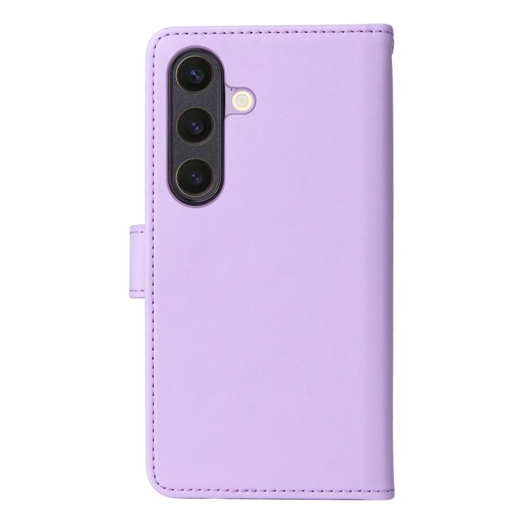 For Samsung Galaxy S25 5G BETOPNICE BN-005 2 in 1 Detachable Imitate Genuine Leather Phone Case(Light Purple) - Galaxy S25 5G Cases by BETOPNICE | Online Shopping UK | buy2fix