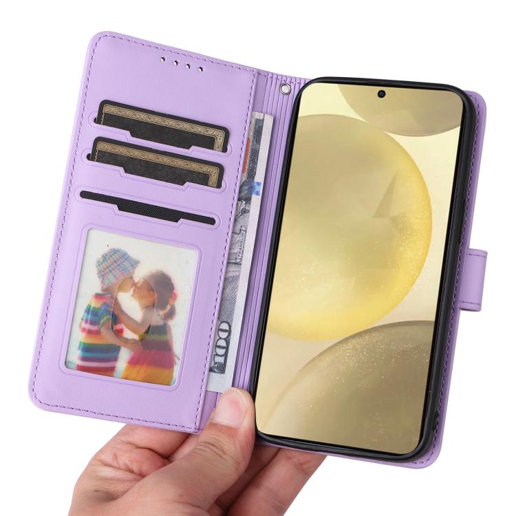For Samsung Galaxy S25 5G BETOPNICE BN-005 2 in 1 Detachable Imitate Genuine Leather Phone Case(Light Purple) - Galaxy S25 5G Cases by BETOPNICE | Online Shopping UK | buy2fix