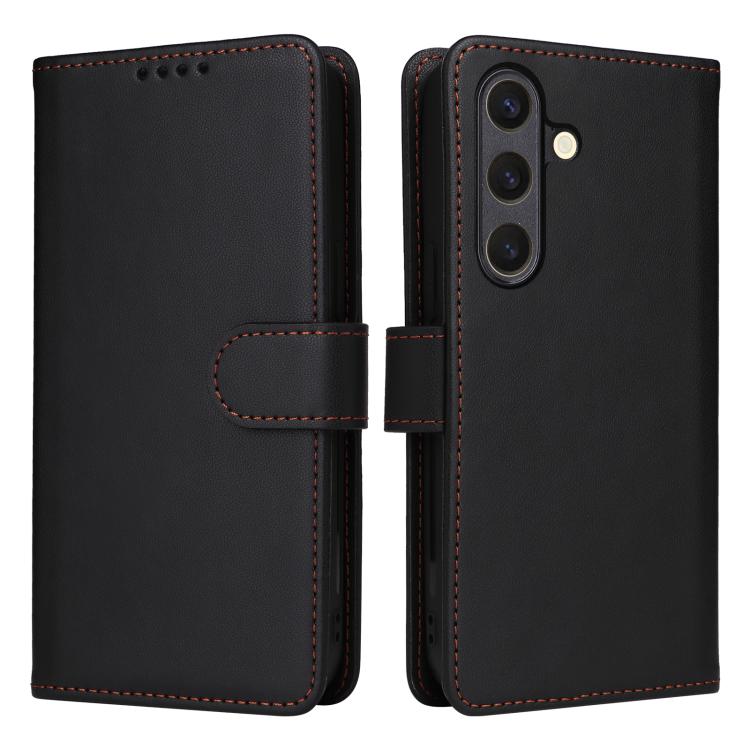 For Samsung Galaxy S25 5G BETOPNICE BN-005 2 in 1 Detachable Imitate Genuine Leather Phone Case(Black) - Galaxy S25 5G Cases by BETOPNICE | Online Shopping UK | buy2fix