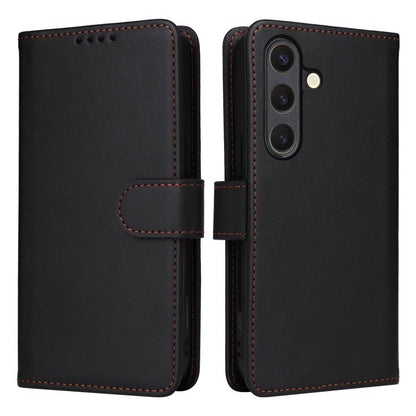 For Samsung Galaxy S25 5G BETOPNICE BN-005 2 in 1 Detachable Imitate Genuine Leather Phone Case(Black) - Galaxy S25 5G Cases by BETOPNICE | Online Shopping UK | buy2fix