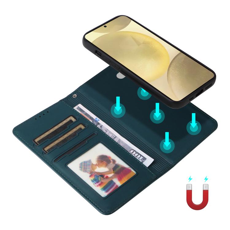 For Samsung Galaxy S25 5G BETOPNICE BN-005 2 in 1 Detachable Imitate Genuine Leather Phone Case(Blue) - Galaxy S25 5G Cases by BETOPNICE | Online Shopping UK | buy2fix