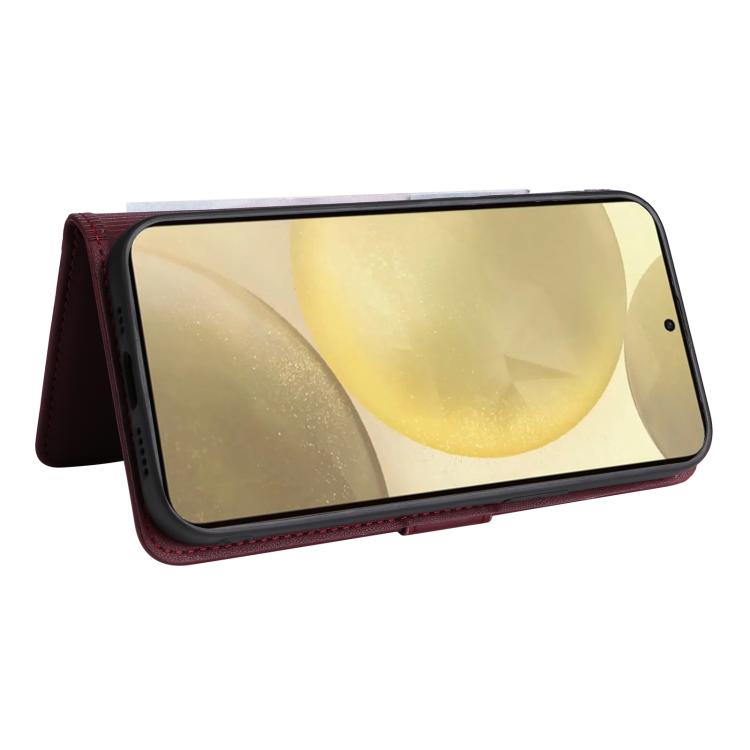 For Samsung Galaxy S25 5G BETOPNICE BN-005 2 in 1 Detachable Imitate Genuine Leather Phone Case(Wine Red) - Galaxy S25 5G Cases by BETOPNICE | Online Shopping UK | buy2fix