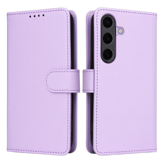 For Samsung Galaxy S25+ 5G BETOPNICE BN-005 2 in 1 Detachable Imitate Genuine Leather Phone Case(Light Purple) - Galaxy S25+ 5G Cases by BETOPNICE | Online Shopping UK | buy2fix