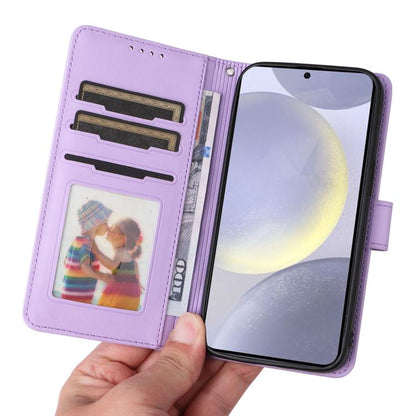 For Samsung Galaxy S25+ 5G BETOPNICE BN-005 2 in 1 Detachable Imitate Genuine Leather Phone Case(Light Purple) - Galaxy S25+ 5G Cases by BETOPNICE | Online Shopping UK | buy2fix