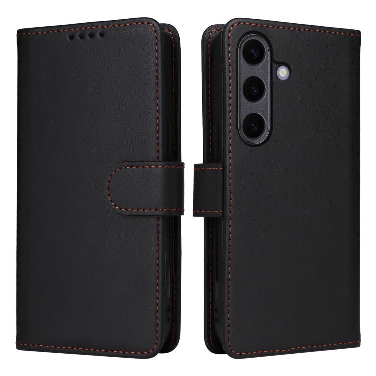For Samsung Galaxy S25+ 5G BETOPNICE BN-005 2 in 1 Detachable Imitate Genuine Leather Phone Case(Black) - Galaxy S25+ 5G Cases by BETOPNICE | Online Shopping UK | buy2fix