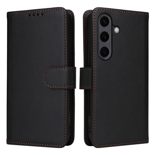 For Samsung Galaxy S25+ 5G BETOPNICE BN-005 2 in 1 Detachable Imitate Genuine Leather Phone Case(Black) - Galaxy S25+ 5G Cases by BETOPNICE | Online Shopping UK | buy2fix